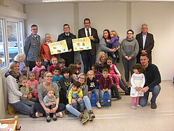 Kinder und Team der Kita Keltenring bedanken sich für die Spende