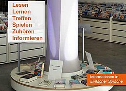 Titelbild Bibliotheksflyer einfache Sprache
