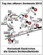 Plan zum Rundweg am Tag des offenen Denkmals 2019