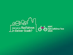 Logo des ADFC-Fahrradklima-Tests 2020