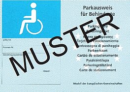 Parkausweis für Schwerbehinderte