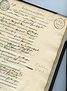 Historische Geburtsurkunde