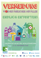 Plakat Vermeidung von gefährlichen Abfällen
