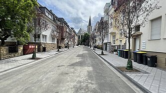 Die sanierte Breite Straße. 