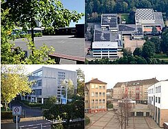 Bilder der vier weiterführenden Schulen