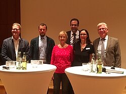 Bild: v.l.n.r.: Jörg Zerche, Dr. Christian Jost, Ute Pellicciotta, Johannes Winckler, Barbara Brieden und Alfred Jaax